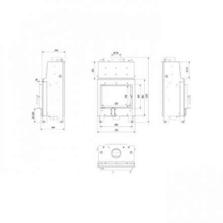 Каминная топка Kratki MBM/PW/10/W в Борисове