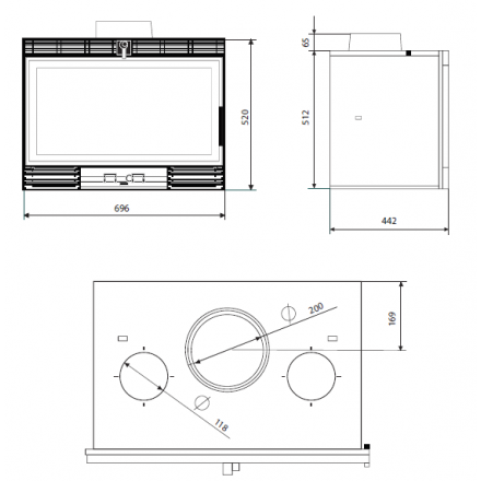 Каминная топка Ferguss FG754 с шибером в Борисове