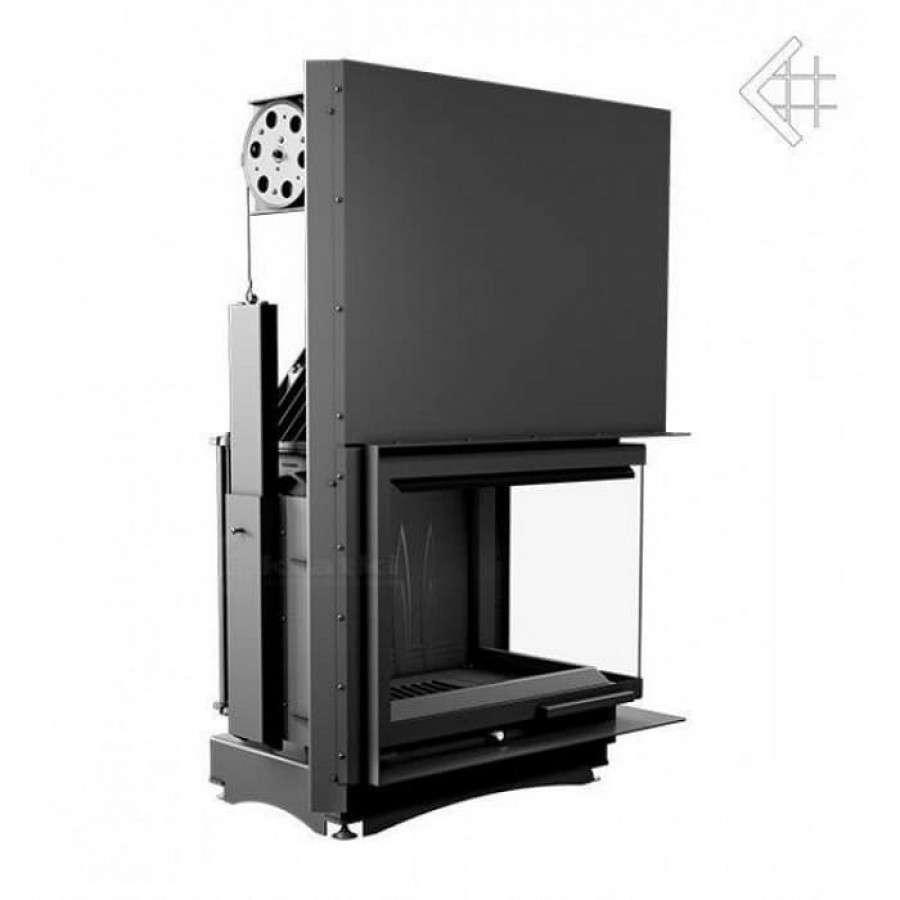 Каминная топка Kratki Amelia/P/BS/G (угловое стекло справа, гильотина) Амазонка бай фото в Борисове