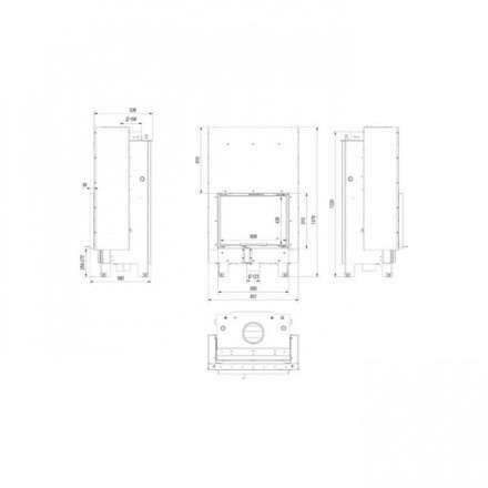 Каминная топка Kratki MBZ/PW/13/G/W в Борисове