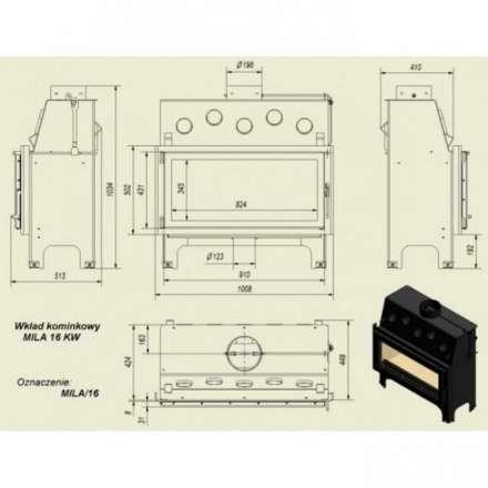 Каминная топка Kratki Mila в Борисове