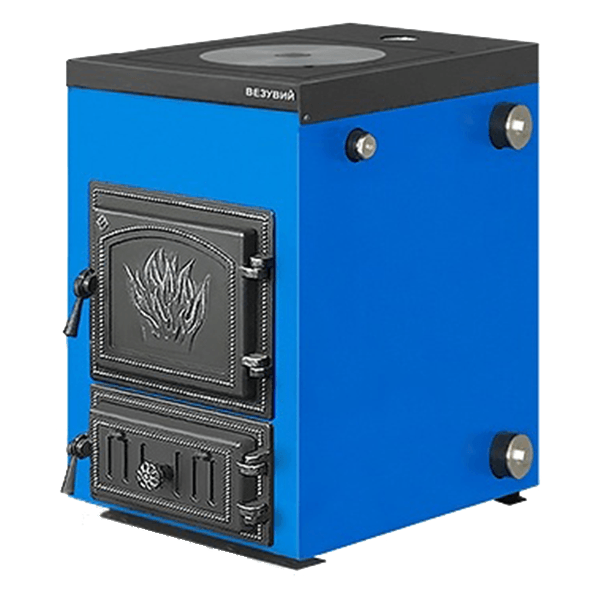 Котел твердотопливный Везувий Эльбрус-14 с плитой Везувий Амазонка бай фото в Борисове