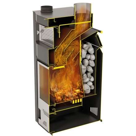 Стальной камин Теплодар Сиеста 20 фото в Борисове