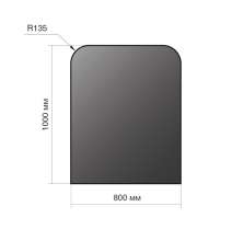 Лист напольный Везувий, 2мм, черный 1000*800*2 R135 в Борисове