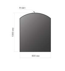 Лист напольный Везувий, 2мм, черный 1000*800*2 R641 в Борисове