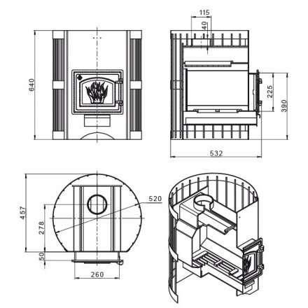 Печь для бани Везувий Скиф Стандарт 16 (ДТ-3) б/в 2022 в Борисове