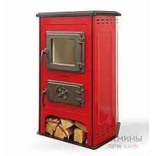 Купить Печь-камин MBS Hit красный сталь в Борисове Амазонка бай фото в Борисове