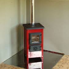 Купить Печь-камин MBS Hit красный сталь в Борисове Амазонка бай фото в Борисове