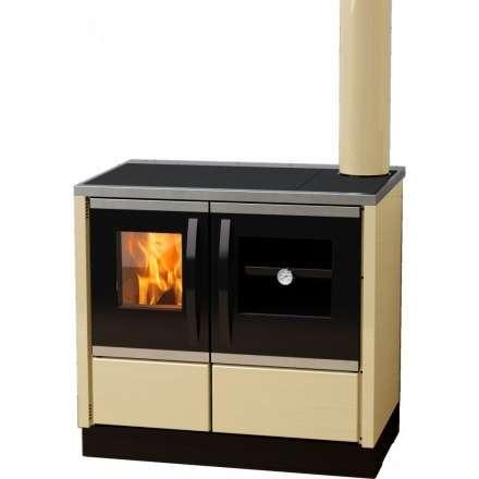 Плита на дровах MBS Thermo Rocky (с водяным контуром) кремовая фото в Борисове