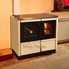 Купить Печь-камин MBS Thermo Rocky (с водяным контуром) кремовая в Борисове Амазонка бай фото в Борисове