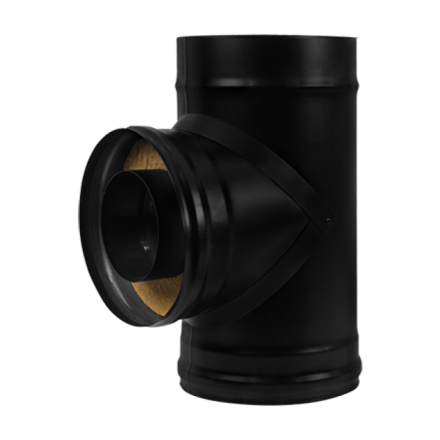 Сэндвич-тройник 90° BLACK AISI 430-0,8 мм утепл. 50 мм в Борисове