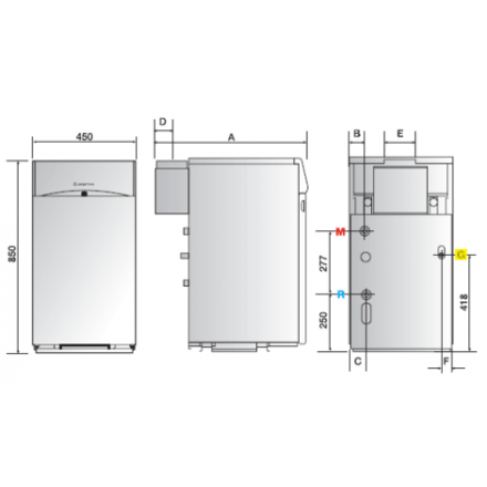 Газовый котел Ariston UNOBLOC G 38 RI в Борисове