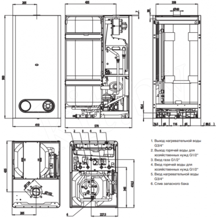 Газовый котел Protherm Тигр 24 KTZ в Борисове