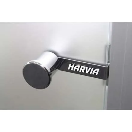 Дверь для бани стеклянная Harvia 7/19 коробка ольха, бронза в Борисове